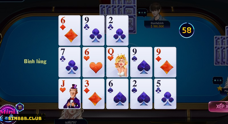 Kỹ thuật binh 3 bắn bài trong game đánh bài Mậu Binh